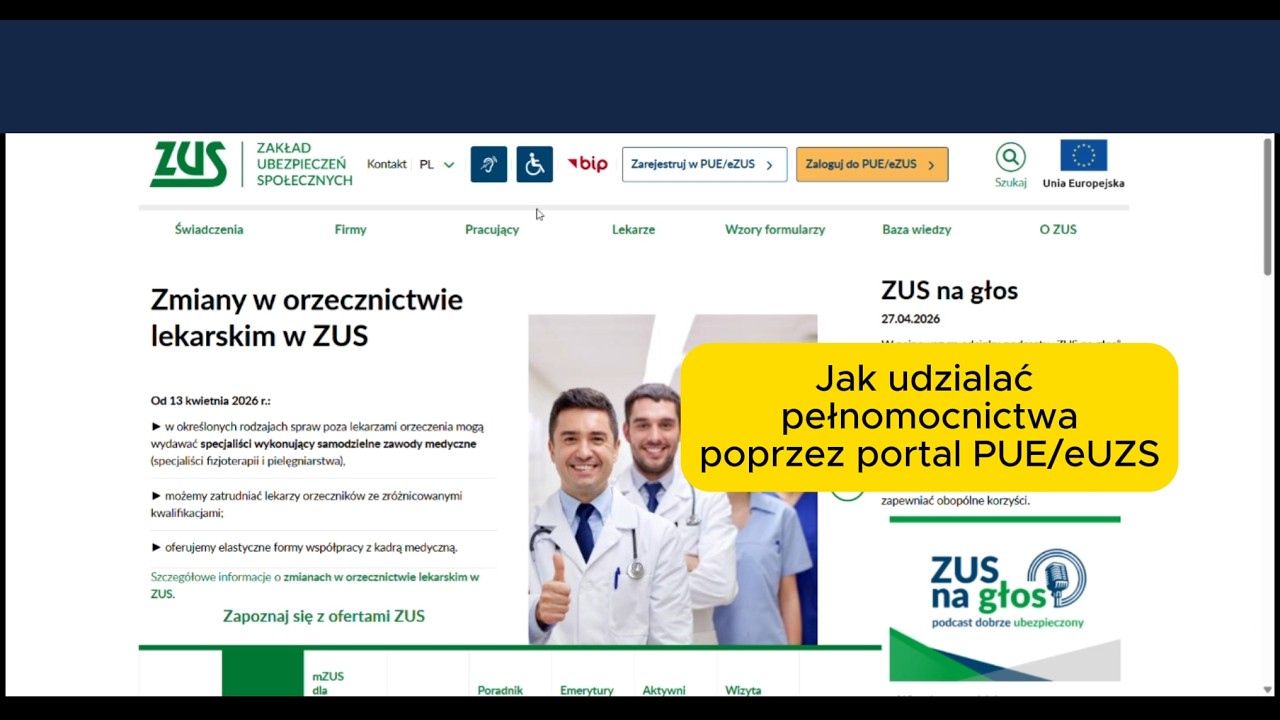Jak nadać pełnomocnictwo w ZUS PUE (eZUS) krok po kroku
