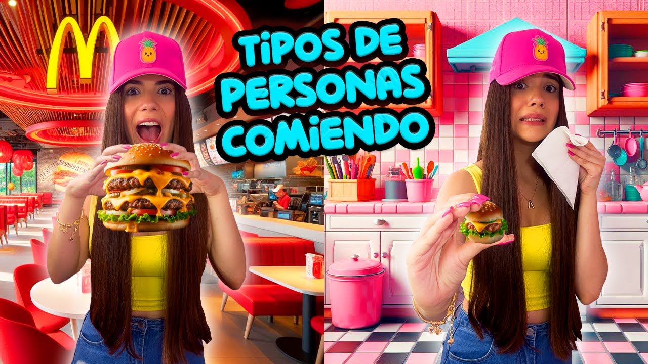 TIPOS de personas COMIENDO🍔🍟 (Has hecho esto y lo SABES😂) | Ani Cat😻