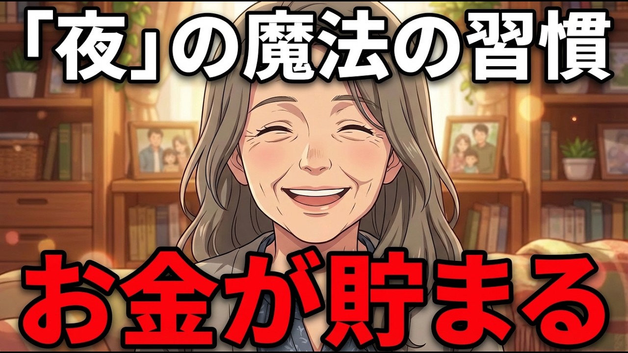 60代、お金に愛される「夜の習慣」貧乏な人とお金持ちな人の決定的な違い選