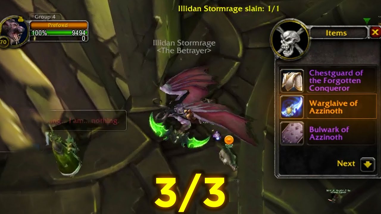 100% Warglaive Formula so far 3/3 times??? (Whenever I'm The Master Looter) | WoW TBC Classic