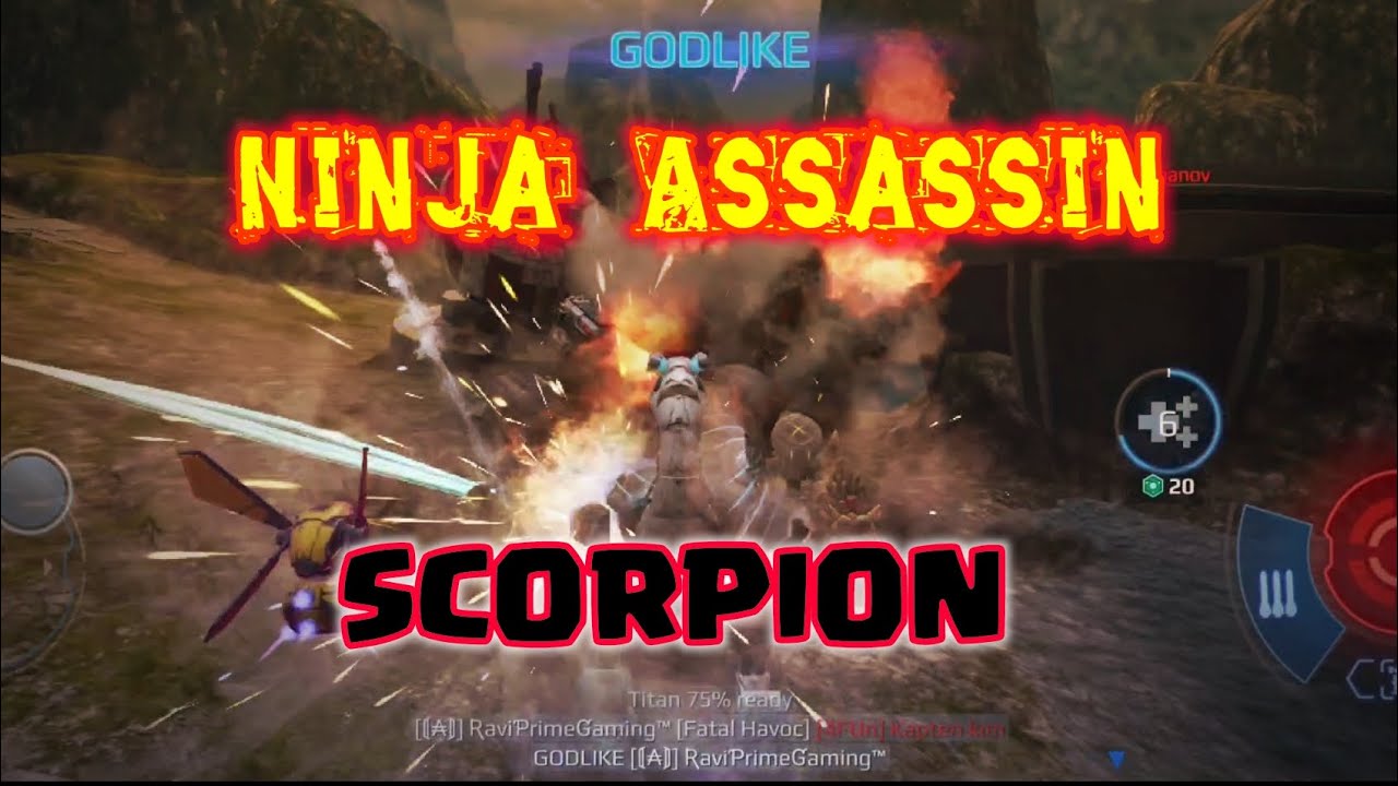 War Robots. SCORPION Ninja assassin taking down enemies 1 by 1.