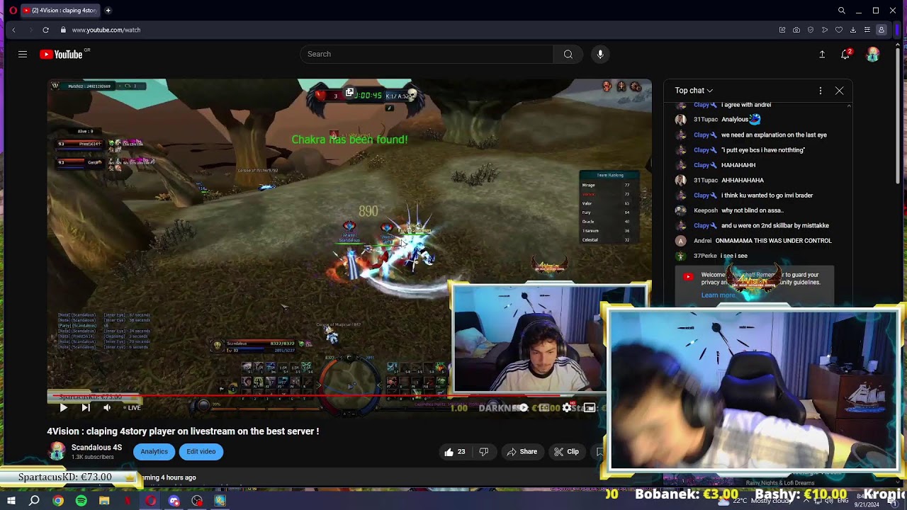 4Vision : claping 4story player on livestream on the best server !