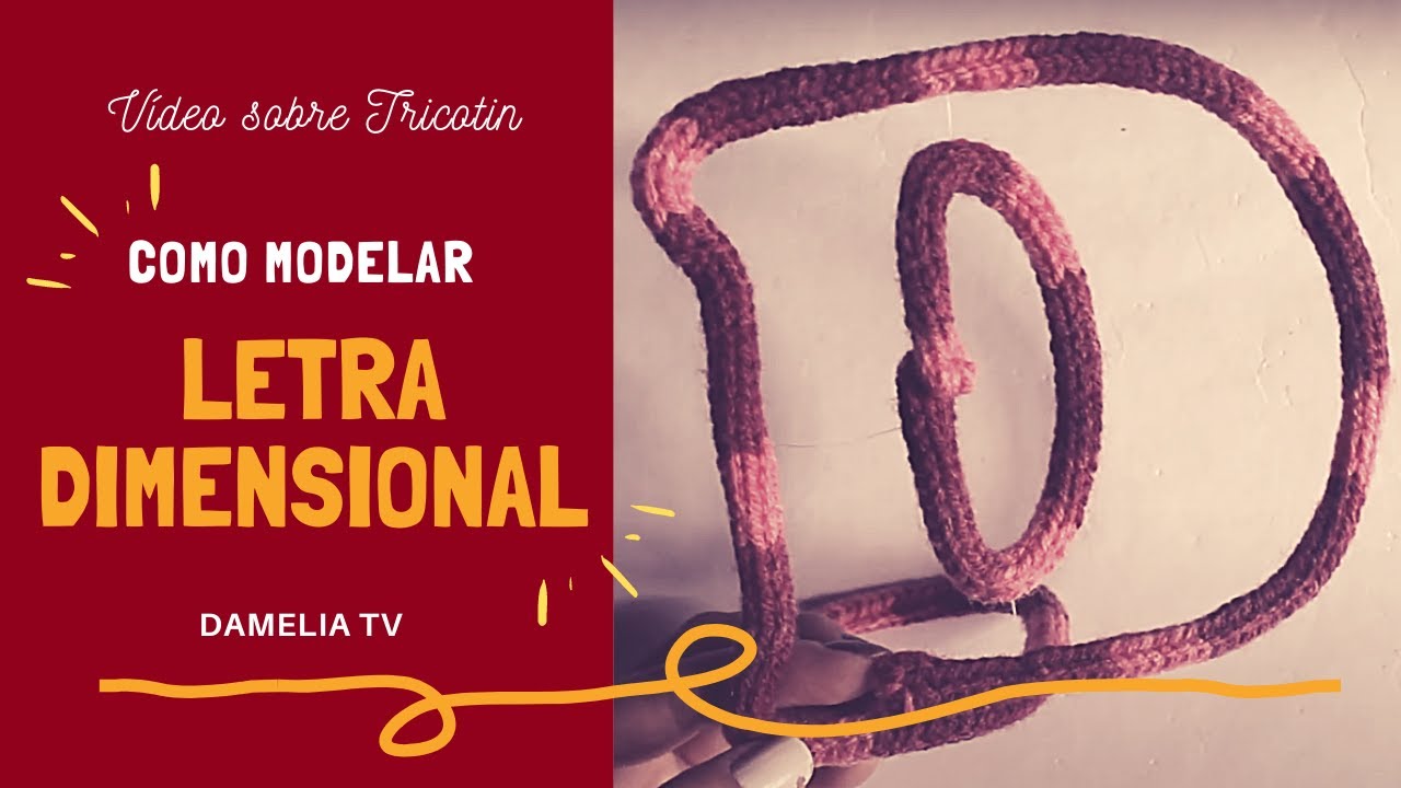 Como modelar LETRA DIMENSIONAL | Tutorial de Tricotin