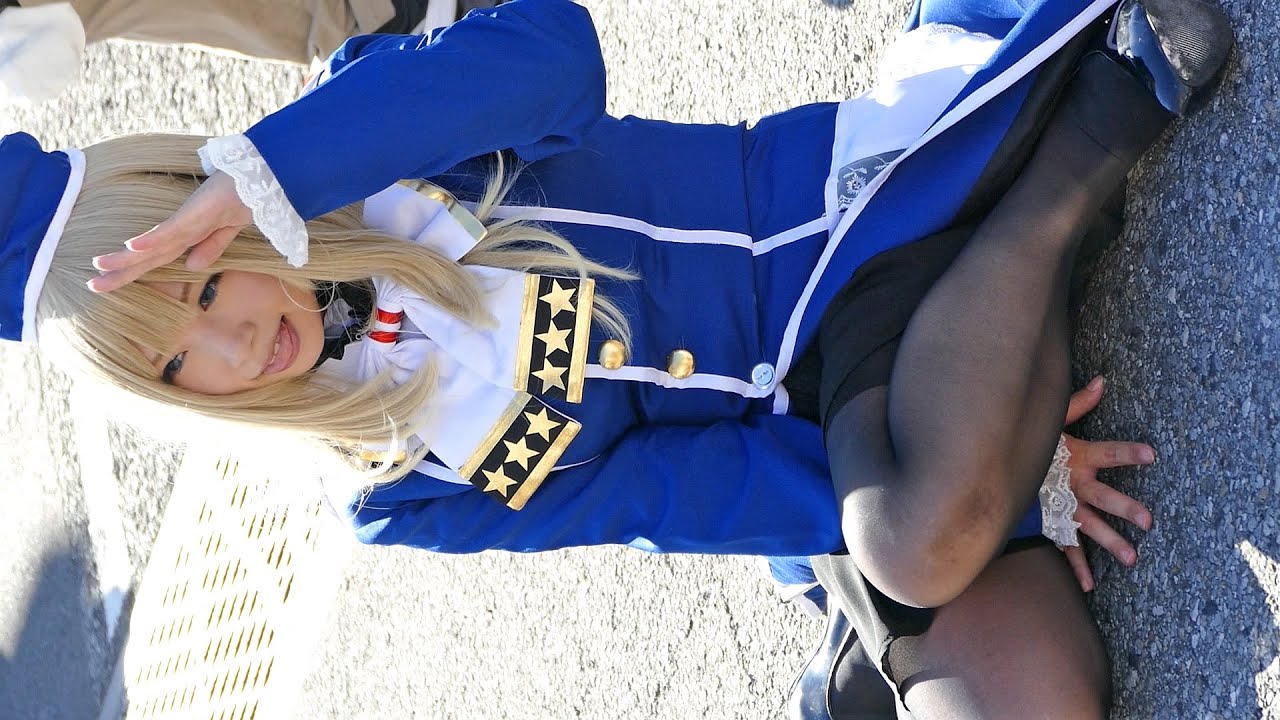 [4k] Atago Kancolle Cosplay Wonder Festival Japan コミケット コスプレ レイヤー Fancam @hanyan_nyan