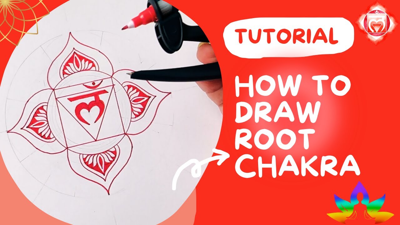 How to Draw Root Chakra | Muladhara Chakra Geometry