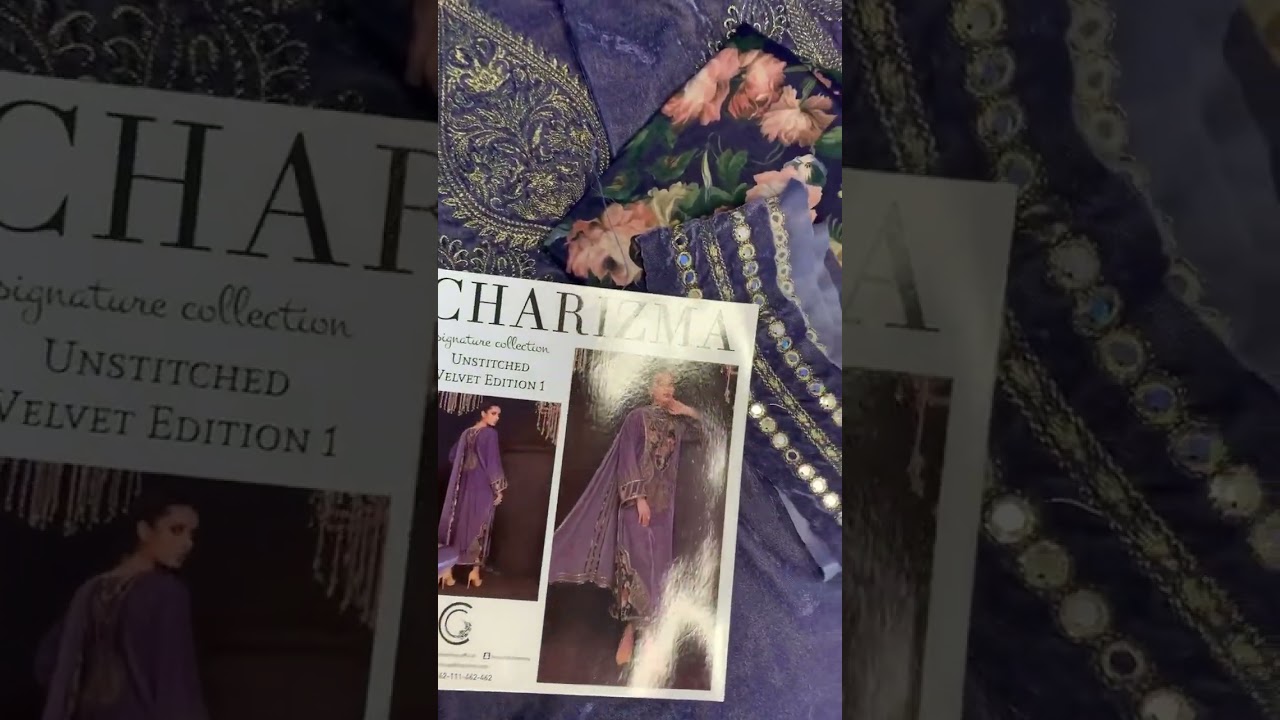 Charizma Hot Selling Velvet Collection 2022 #sale #charizma