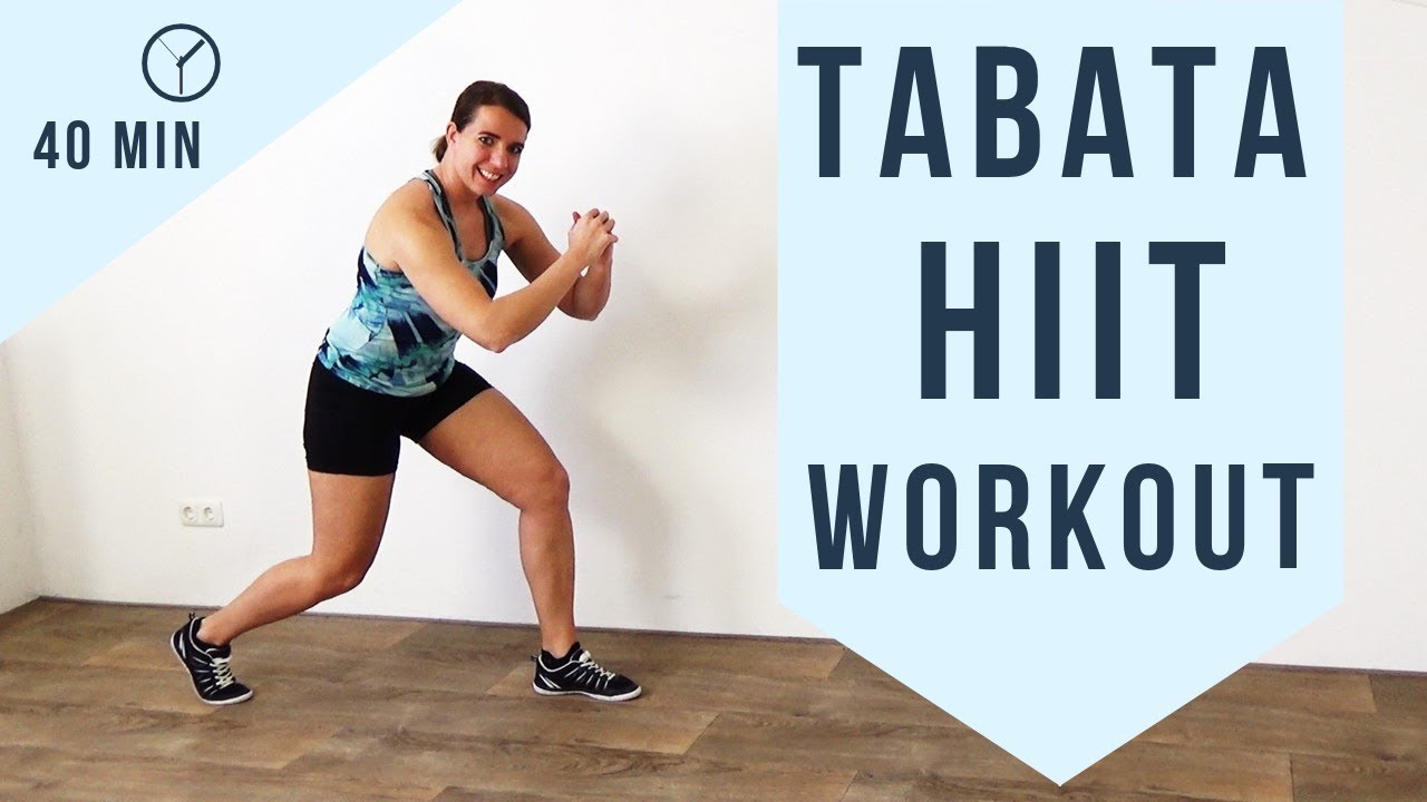 40 Minute Tabata HIIT Workout for Fat Loss – Fat Burning HIIT Exercises at Home – No Equipment