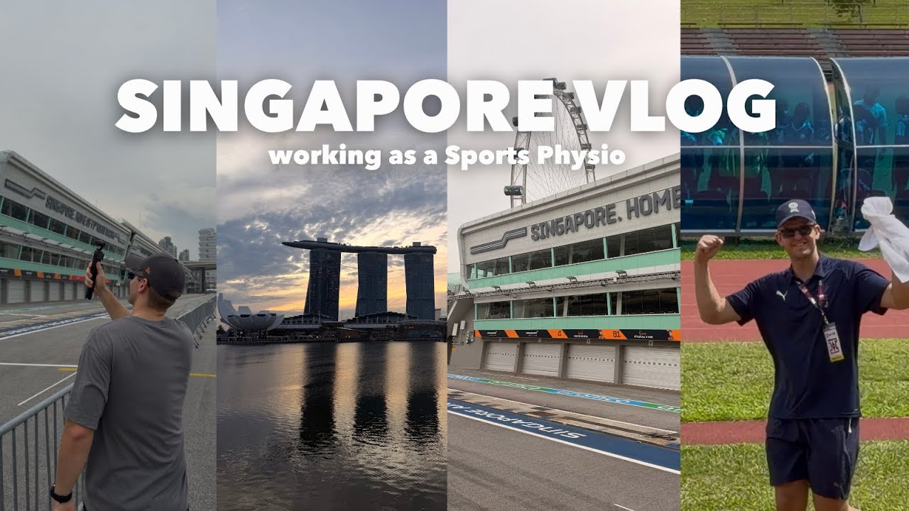 Singapore Vlog | Travelling Sports Physio, F1 track tour, Singapore's best matcha