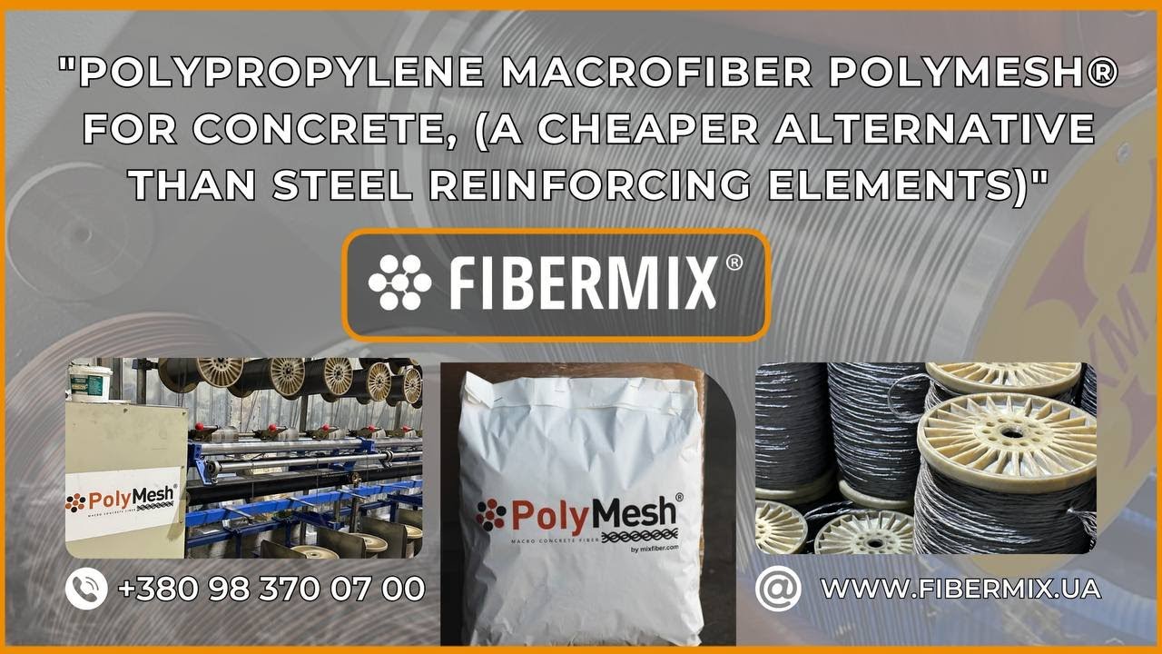 Polypropylene macrofiber PolyMesh® for concrete