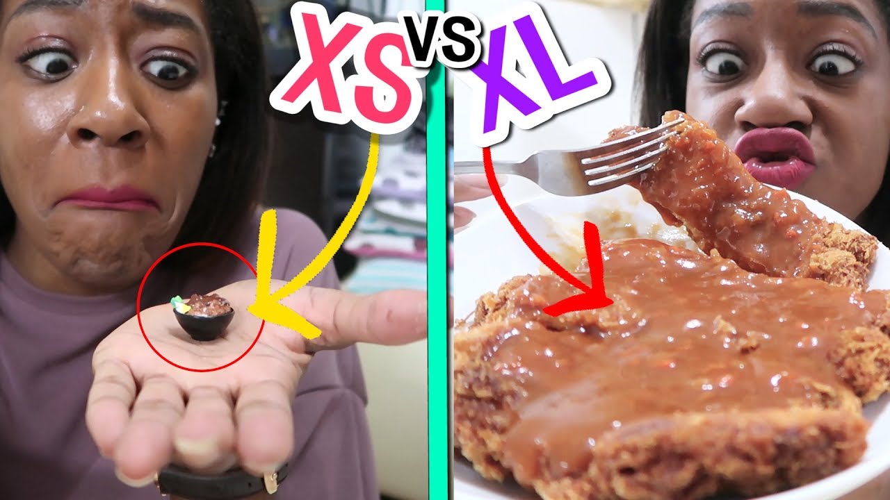 Tiny Pork Cutlet VS Large Pork Cutlet!  🍽