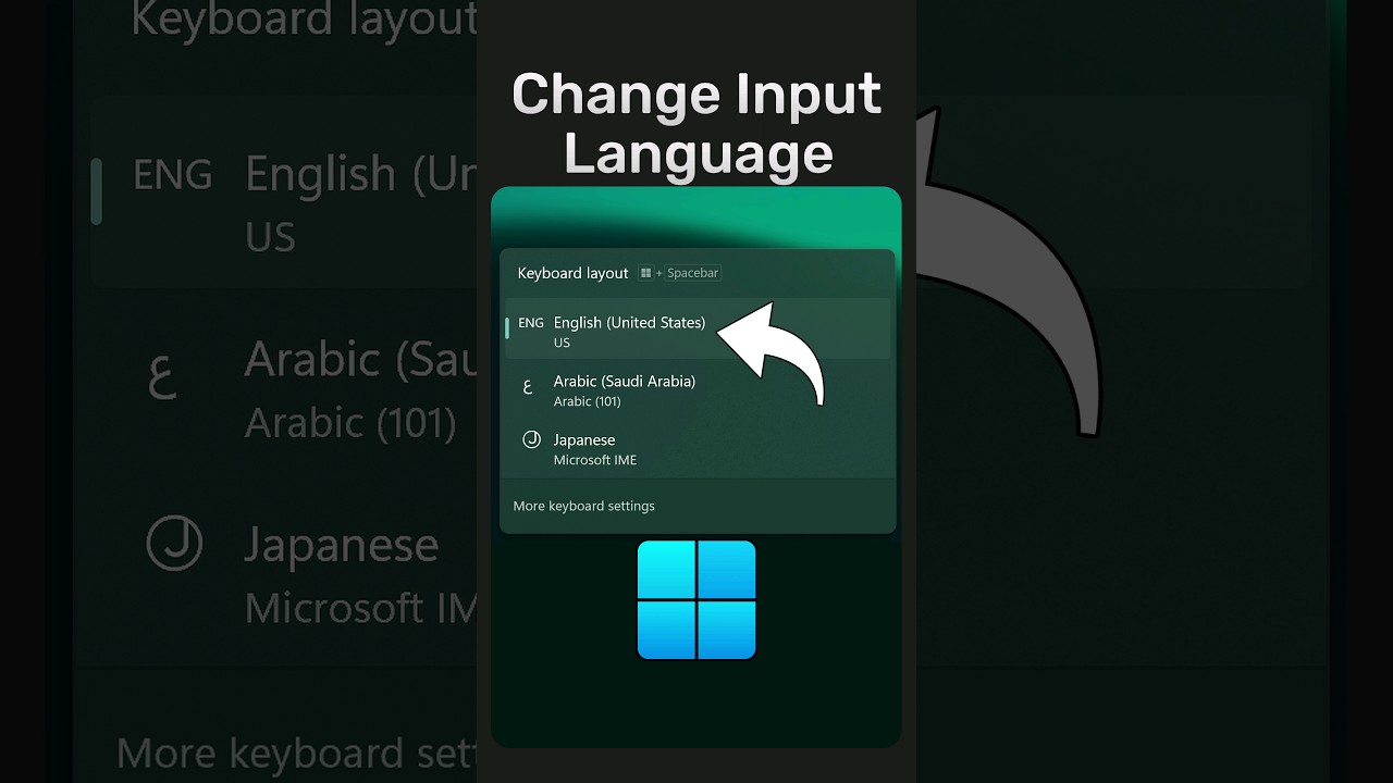 How To Change Input Language on Windows With Keyboard Shortcut