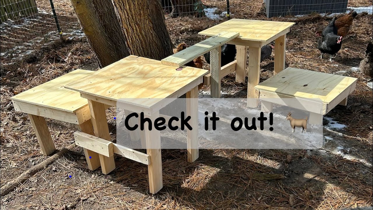 Goat playground part 3-Assembling the platforms