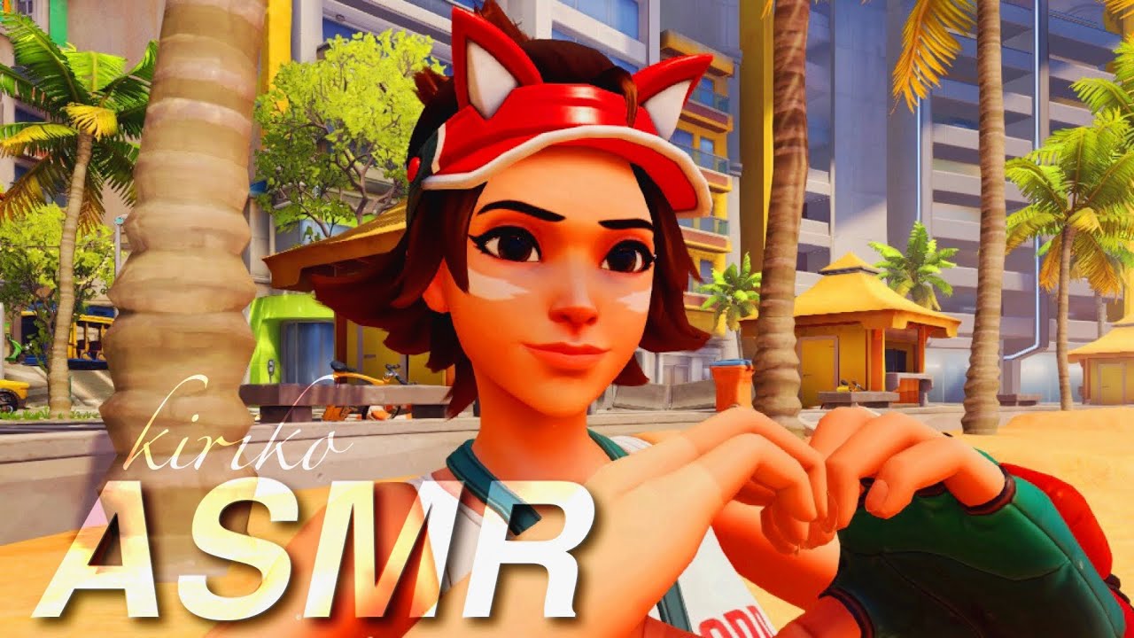 🛟 ASMR OVERWATCH ༺ ⋆. laid back kiri qp sesh ♡ whispering, keyboard sounds ☽˚｡⋆.