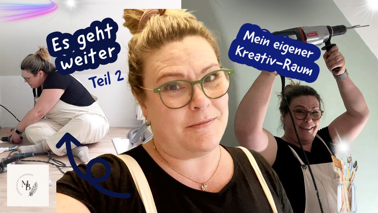 Es geht weitert! Mein Kreativ-Raum Teil 2 #ellabrokkoli #federleichtinspiriert #renovierung #diy