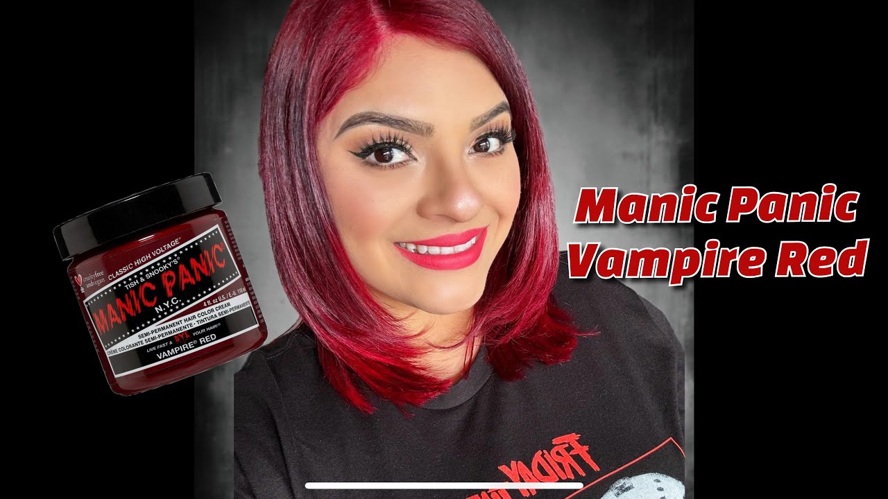 Dying my hair with Manic Panic Vampire Red
