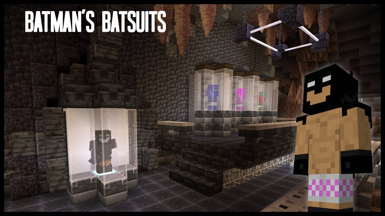 Batman’s Batsuits │ Batcave Build │ Minecraft Vanilla Survival