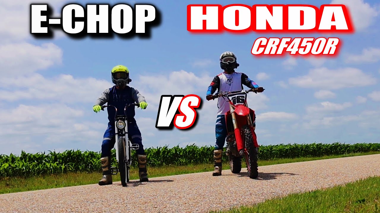 E-CHOP против CRF450R!