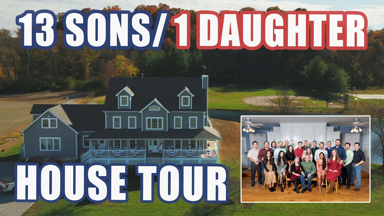 Parents of 13 Sons & One Daughter Give A Tour Of The Arndt Family Home | FamTeam #54