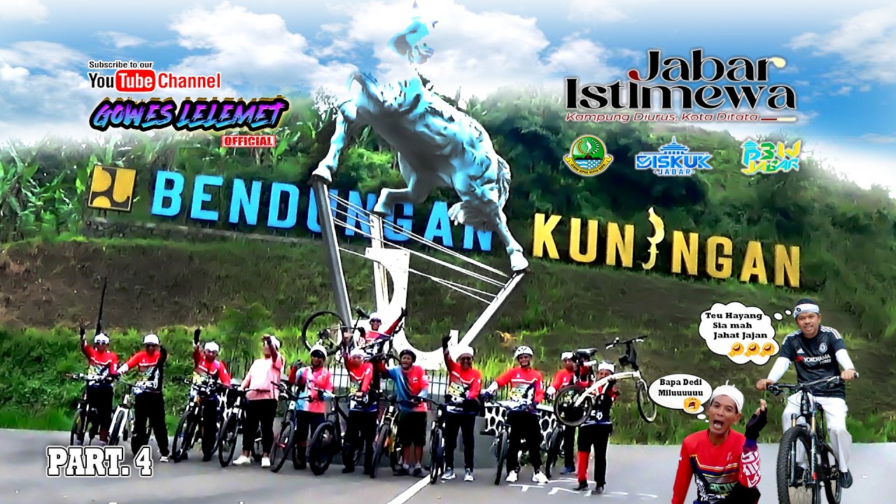 🚵🏻‍♂️BENDUNGAN KUNINGAN JABAR JADI SAKSI PERJALANAN GOWES LELEMET OFFICIAL #kangdedimulyadichannel