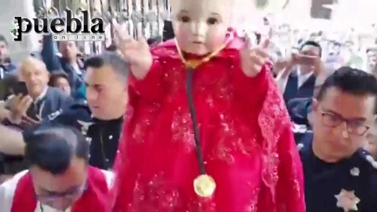Santo Niño Doctor de Tepeaca en la Procesión de Viernes Santo en Puebla