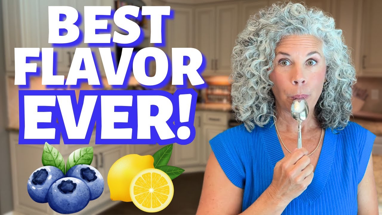 Blueberry Lemon Ice Cream 🫐🍋 (So Good You’ll Lick the Tub Clean)