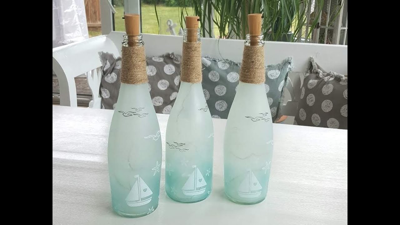 Flaschenlicht DIY Beleuchtete Flasche mit GONIS - Einfach Und Kreativ Decofrost