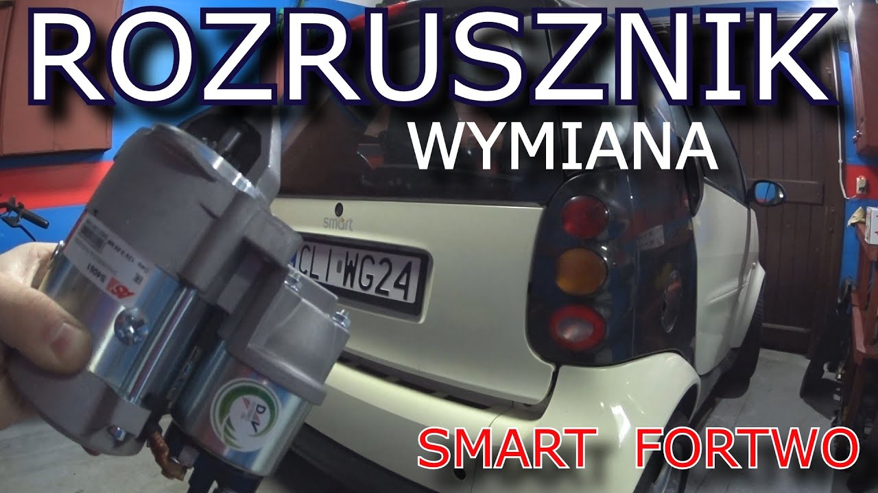 Smart ForTwo wymiana rozrusznika - starter replacement