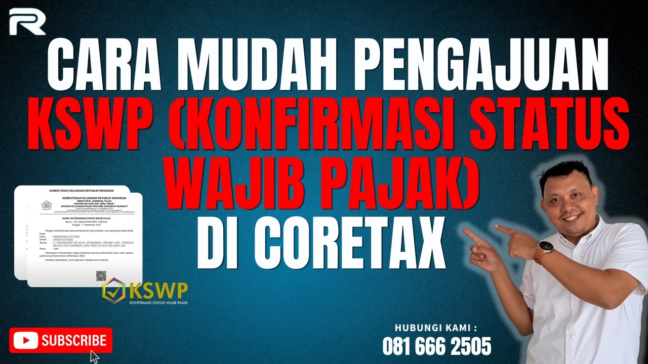 cara Pengajuan KSWP (konfirmasi status wajib pajak) di Coretax #rudikonsultan #coretax #kswp
