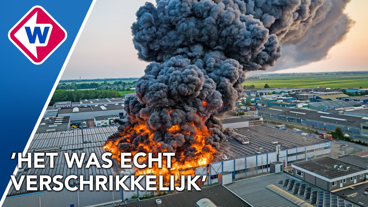 Grote brand in Ter Aar verwoest bedrijventerrein
