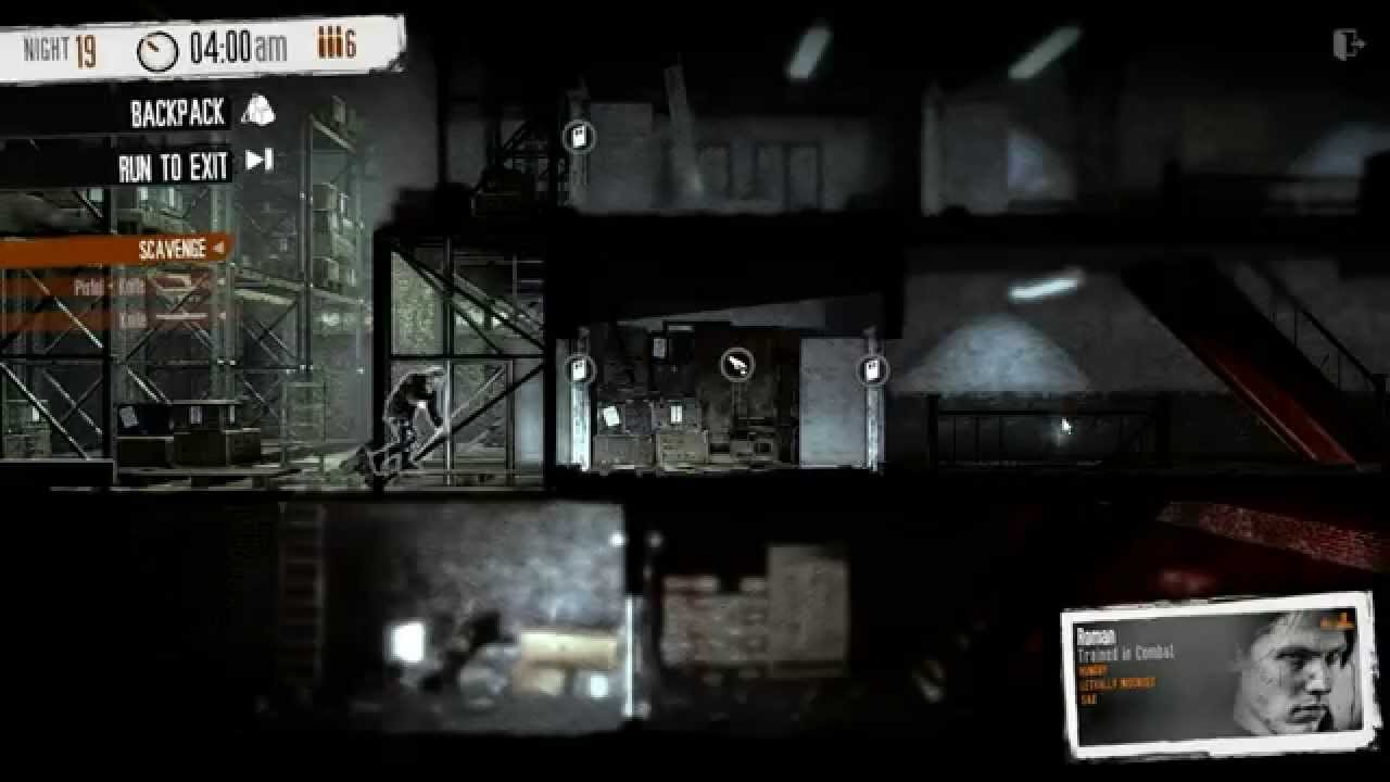 This War of Mine -  Warehouse - 3 kills with a knife