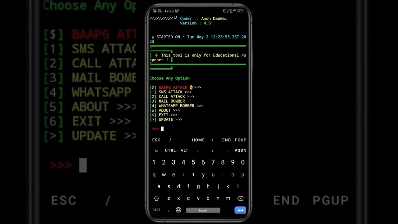 unlimited sms bomber using termux | Sms bombing| #codebomb #termux