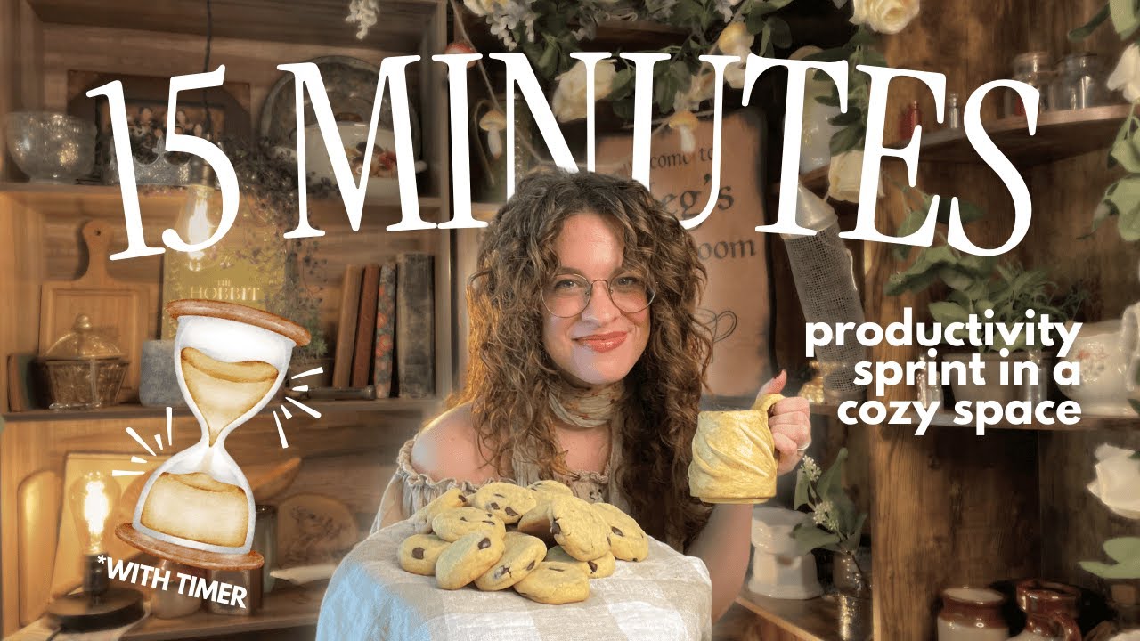 15 MIN BAKE WITH ME 🍪 / medieval lo-fi / with pomodoro countdown timer