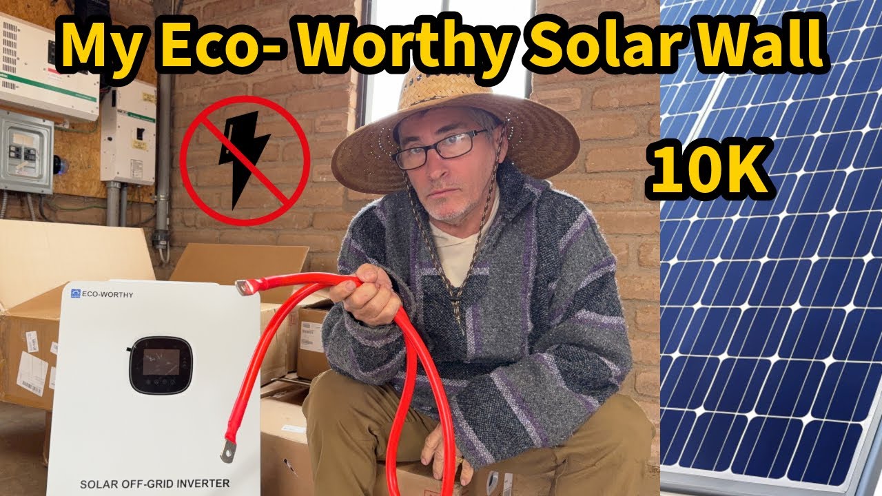 Mounting my Eco-Worthy Off Grid Solar Wall 10K DIY
