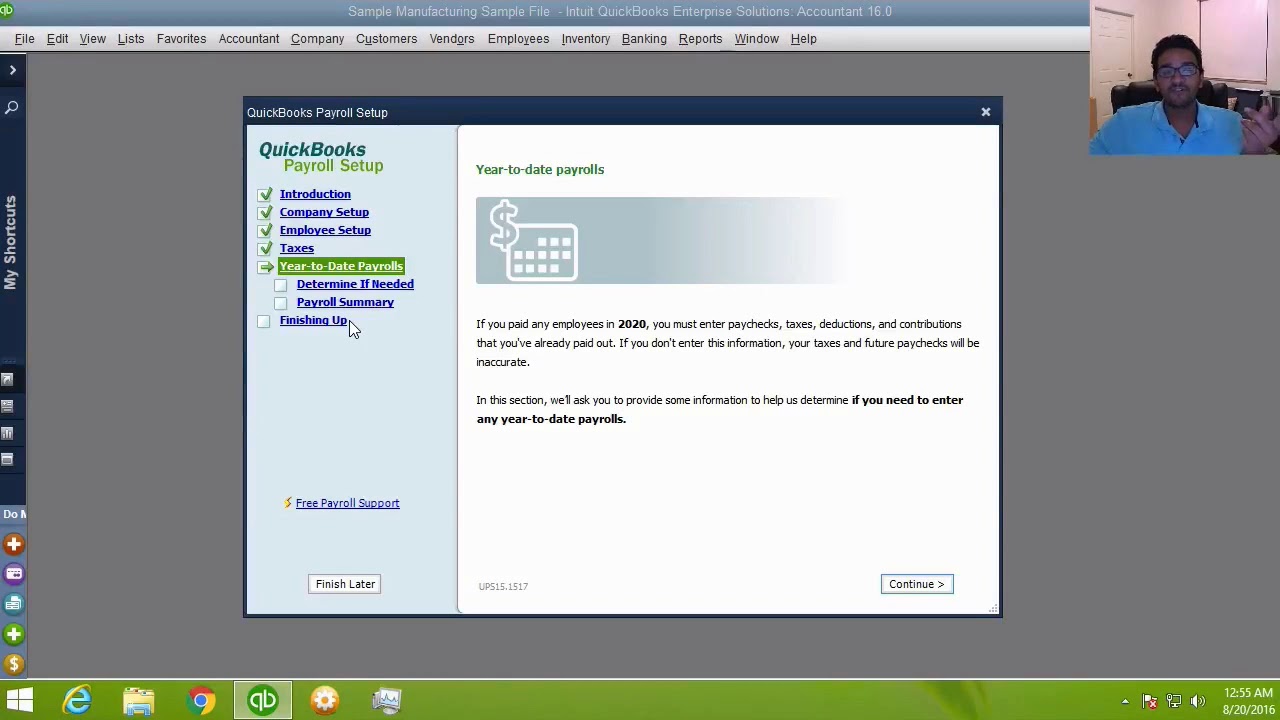 Setup and Run Payroll in QuickBooks Desktop (Pro, Premier, and/or Enterprise)
