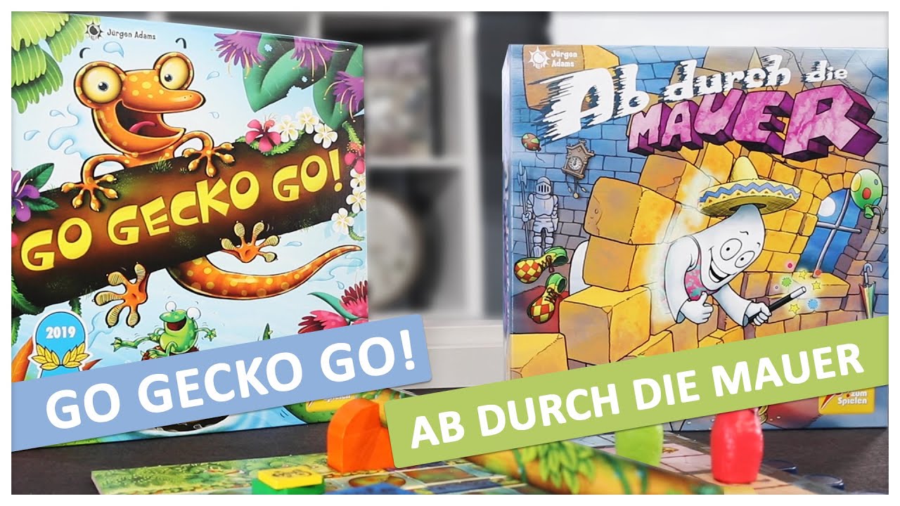 Ab durch die Mauer und Go Gecko Go: Kinderspiele von Zoch