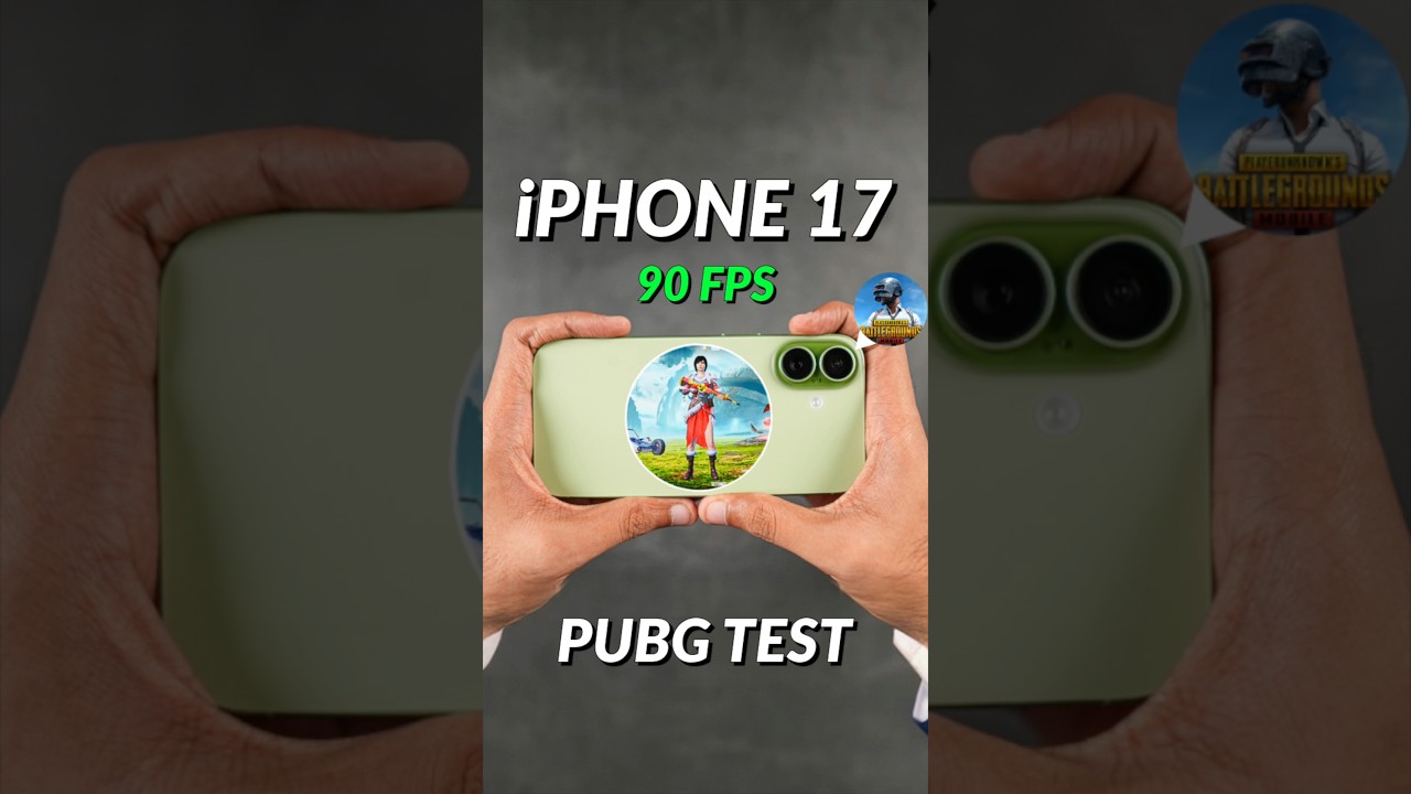 iPhone 17 - 90 FPS Pubg Test in 1 Minute 🔥