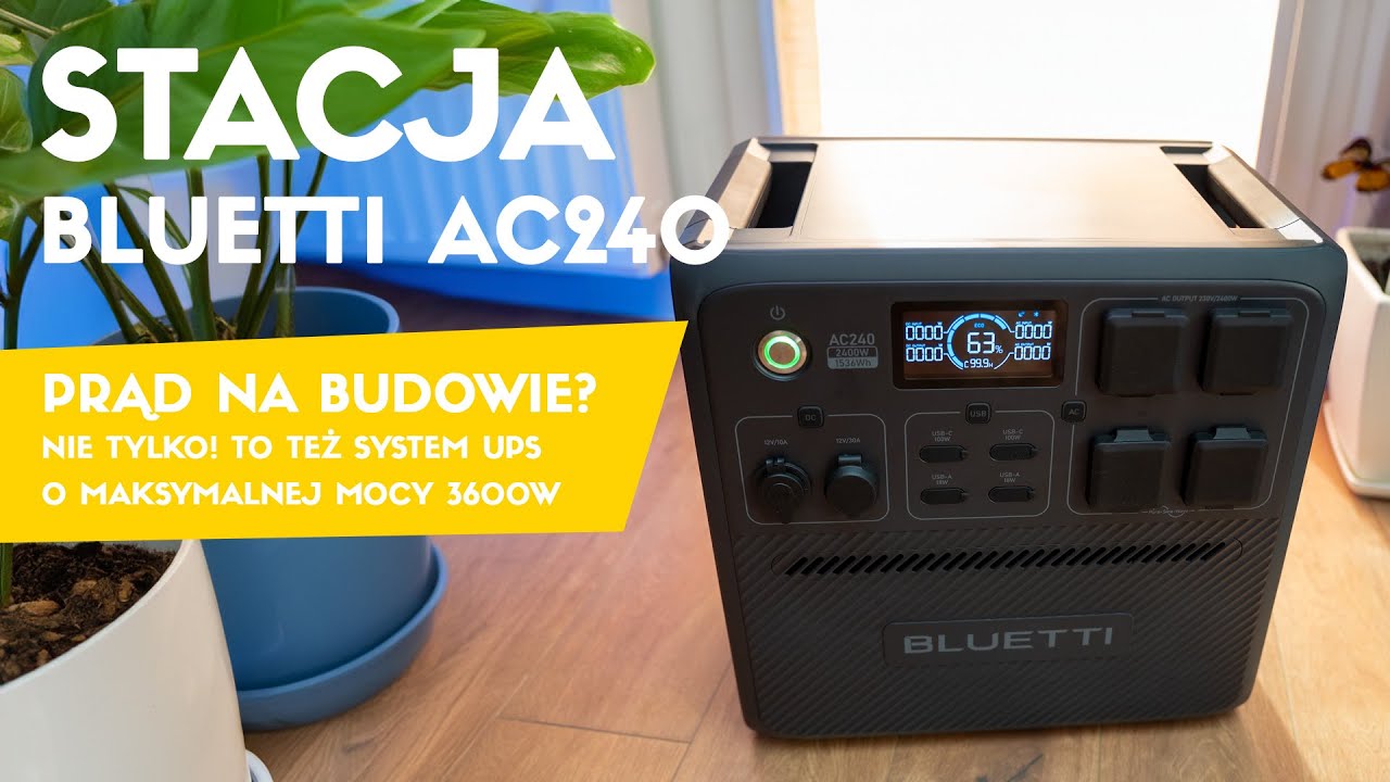 Prąd w camperze, na budowie lub system UPS? Test BLUETTI AC240 + PV200