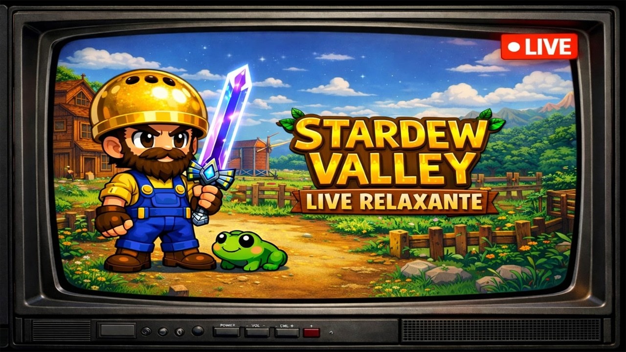 🌼🐷Stardew Valley|Live relaxante! 📺😴🌌