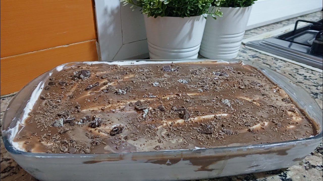 تحلية تذوب في الفم بالشوكولاته والكريمة ،تليق بزاف للسهرات الرمضانية ♥️♥️