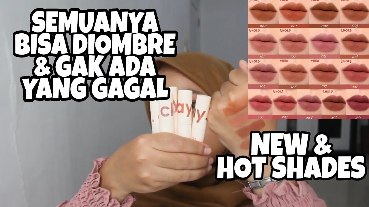 Focallure Lip Clay HOT SHADES & NEW SHADE || Warna Untuk Si Kulit Sawo Matang