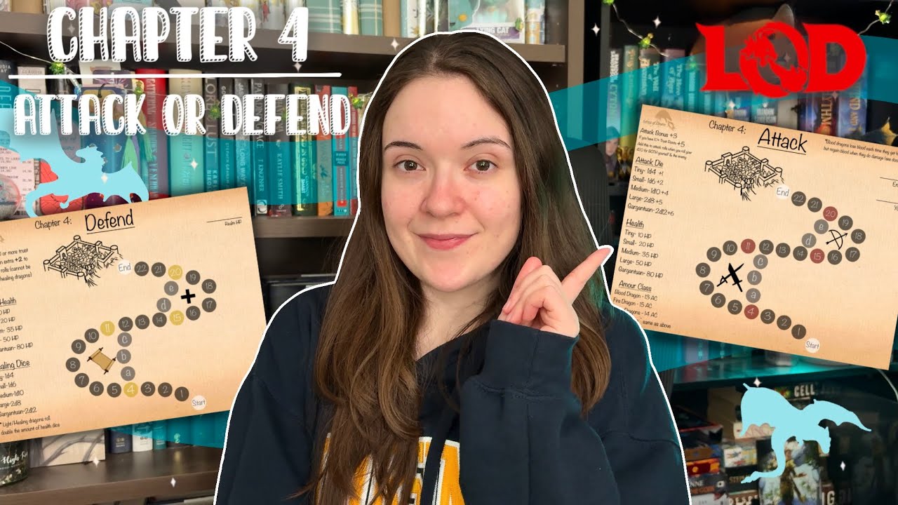 The Library of Dragons Readathon Chapter 4: Attack or Defend ⚔️  | D&D Inspired Readathon