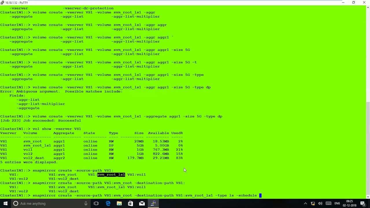 Load Sharing Mirrors NetApp Cmode 9.4
