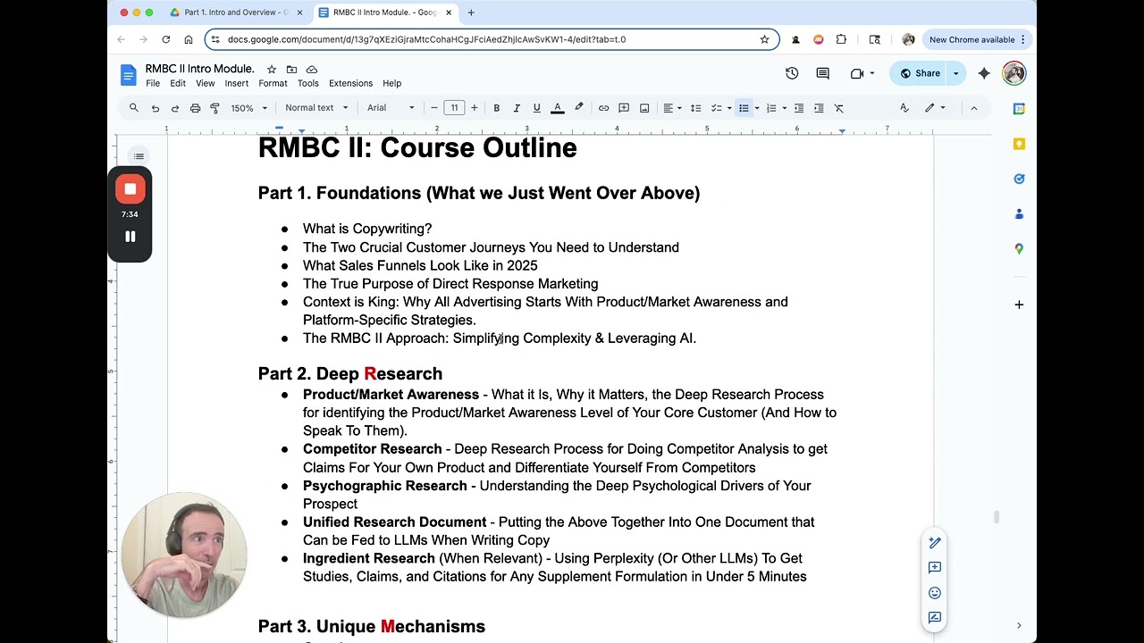 RMBC II Opening Module (Full Course Overview)