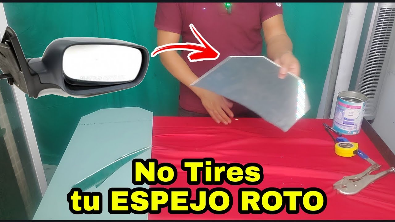 como cortar espejo | hacer un espejo para carro o moto