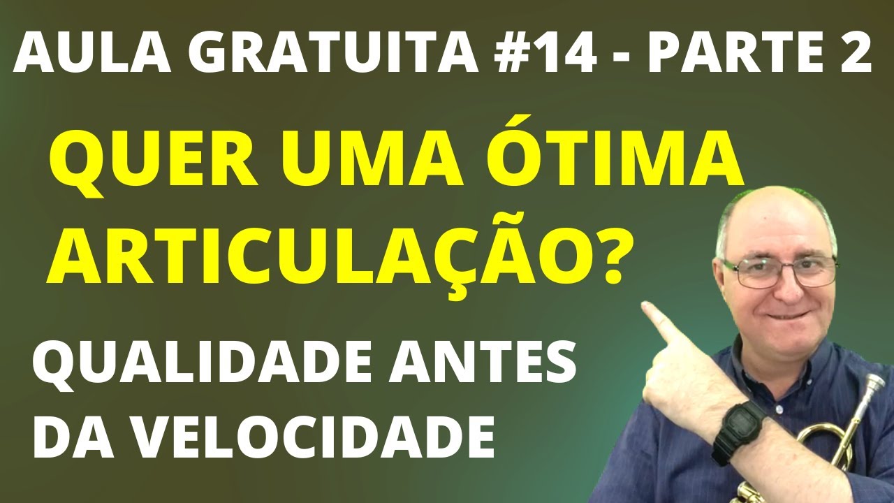 ARTICULAÇÃO SEM PRESSA! Pratique sua articulação lentamente e com qualidade |Trompete com Dissenha