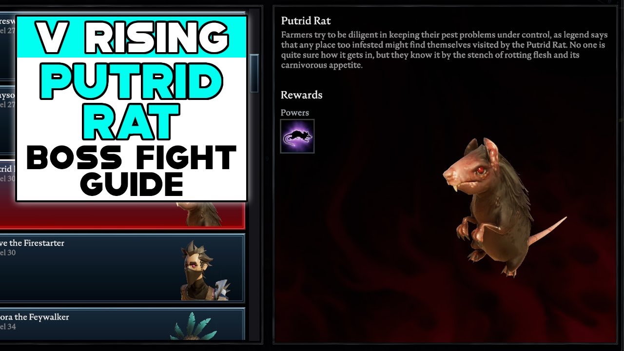 V RISING HOW TO BEAT PUTRID RAT - PUTRID RAT LOCATION