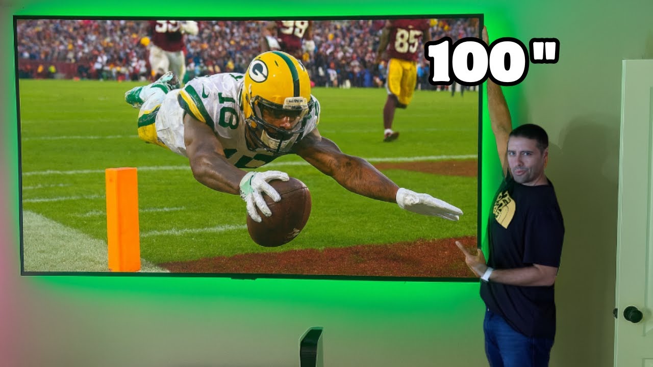 ОГРОМНЫЙ! Телевизор Hisense U6 MiniLED 4K 100 дюймов. Самый большой телевизор из всех, что я видел!