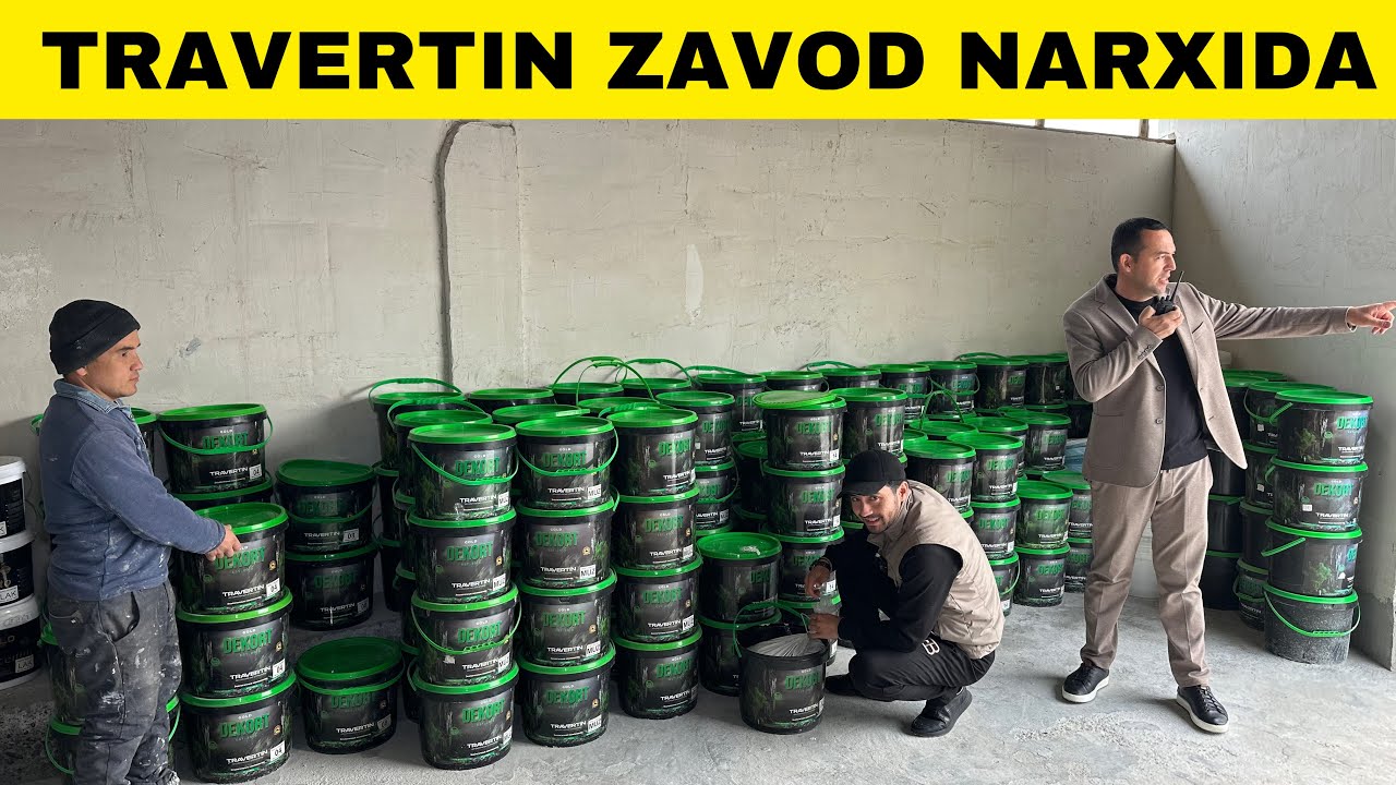 TRAVERTIN ISHLAB CHIZISH JOYIDAN OPTOM NARXLARIDA SHOSHLIG 2024-YIL