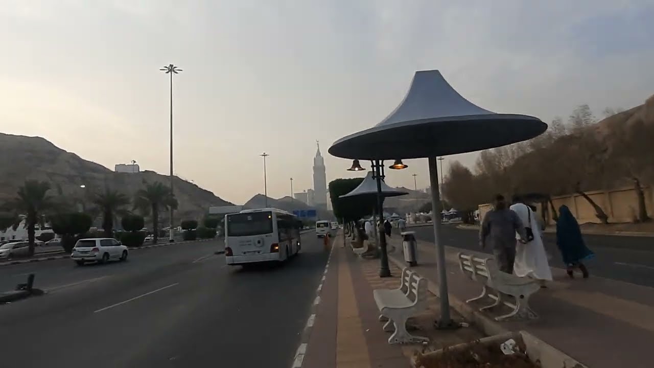 المشى فى مكة باتجاه المسجد الحرام جزء٢ ،Mecca, Mekka Street walk toward Masjid Al Haram,part 2