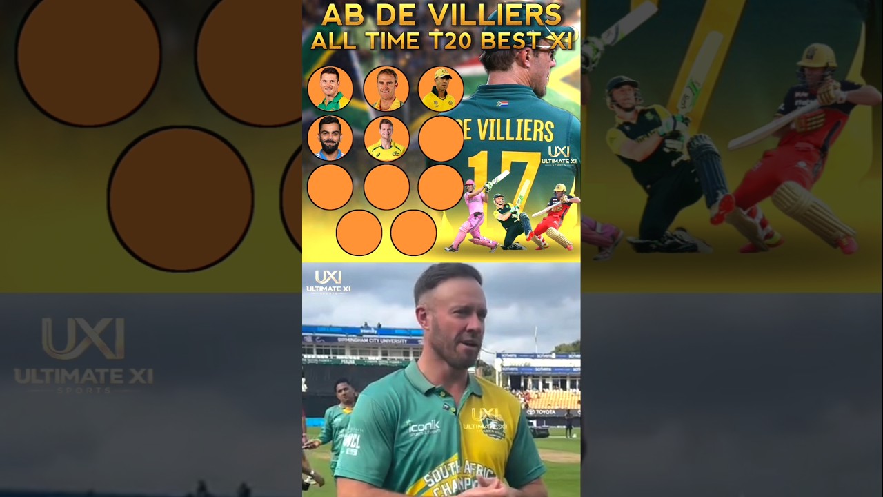 AB De Villiers Pick His Ultimate All Time T20 Best XI.       #abdevilliers #abdbestXI #savsnz #trend